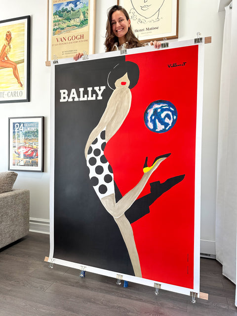 Affiche originale de Villemot "Bally Ballon", 1989