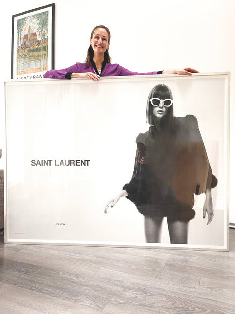 Affiche publicitaire originale Yves Saint Laurent 2021