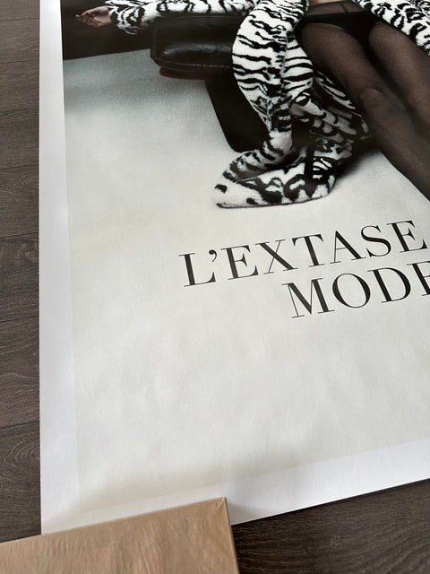 Affiche originale du magazine de mode Bazaar "Kate Moss", 2023
