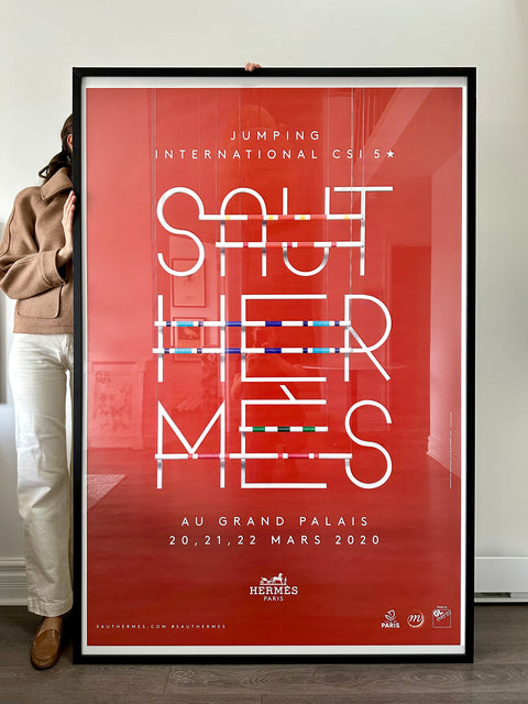 Affiche originale Saut Hermès 2020, Paris (3 coloris disponibles)