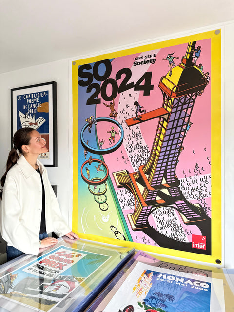 Original JO Poster Paris 2024 by Magazine "The Society"