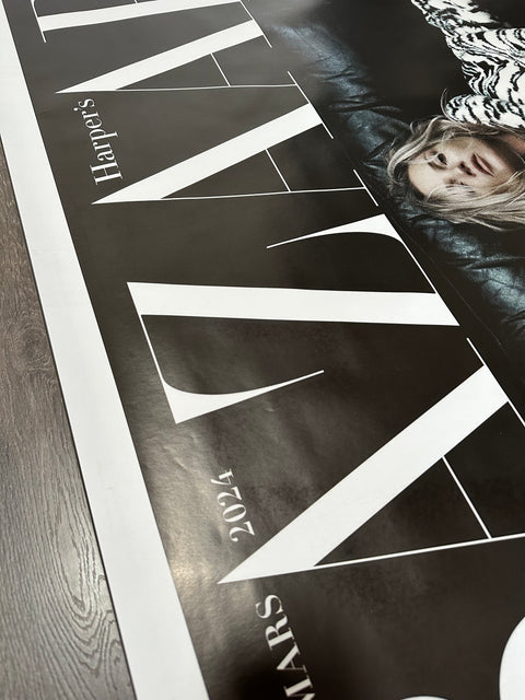 Affiche originale du magazine de mode Bazaar "Kate Moss", 2023