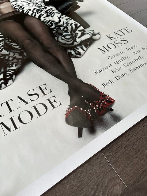 Affiche originale du magazine de mode Bazaar "Kate Moss", 2023