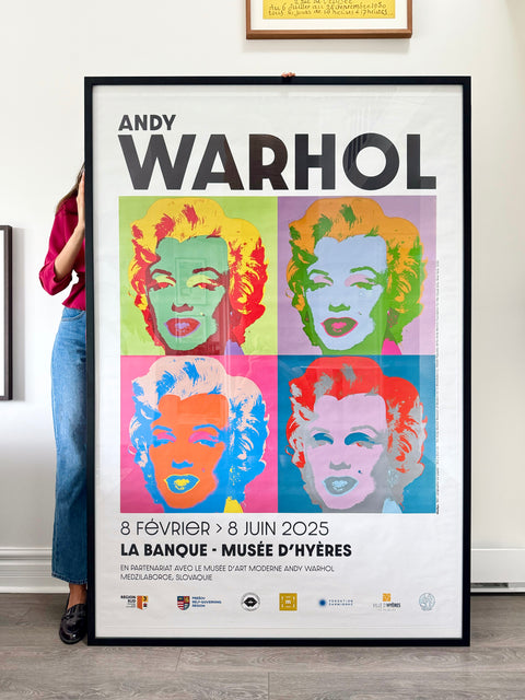 Original Andy Warhol Poster Museum D'Hyeres 2025