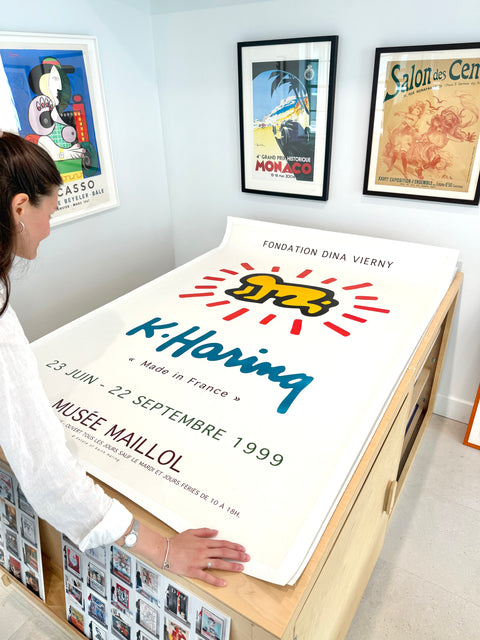 Original Keith Haring Poster Musee Maillol 1999, Paris (Big Size)