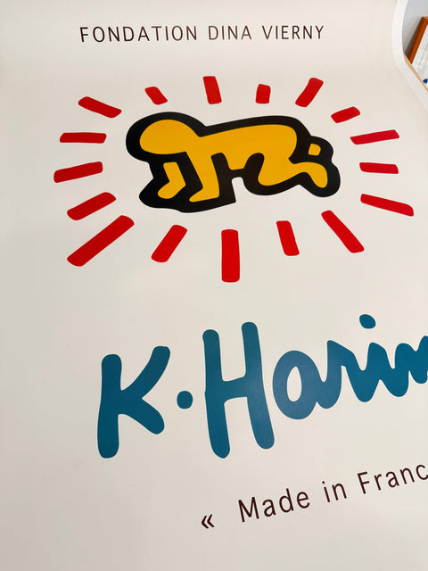 Original Keith Haring Poster Musee Maillol 1999, Paris (Big Size)