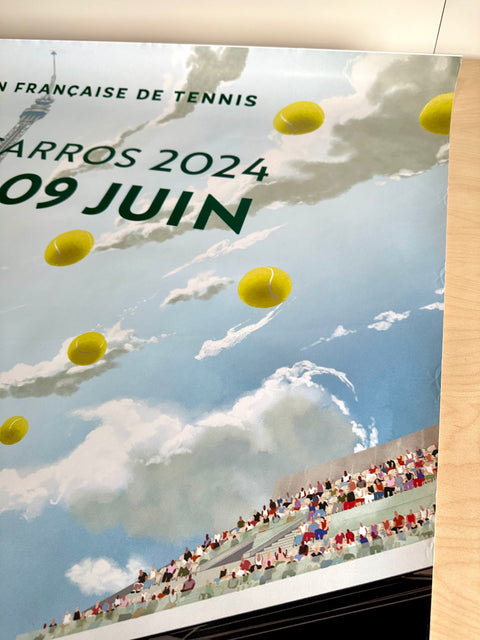 Original Large Roland Garros Poster 2024
