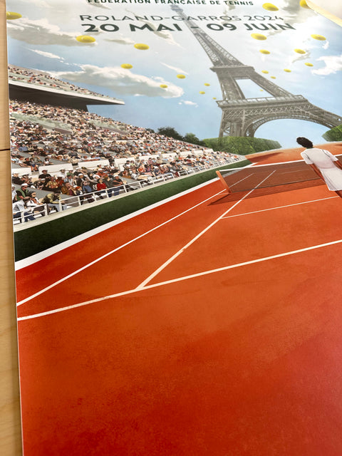 Original Large Roland Garros Poster 2024