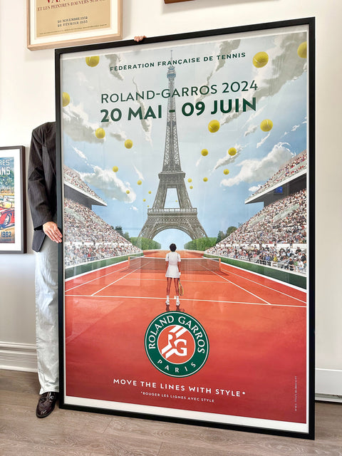 Affiche Originale Grand Format Roland Garros 2024