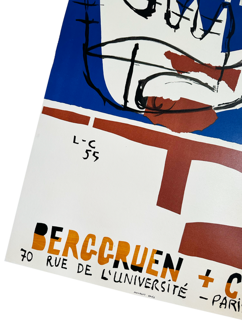 Original Le Corbusier Poster "Le Poème de l'angle droit", 1955 - Mourlot
