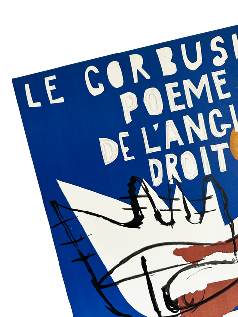 Original Le Corbusier Poster "Le Poème de l'angle droit", 1955 - Mourlot
