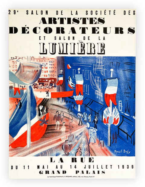 Original Lithographic Poster By Raoul Dufy - 1939