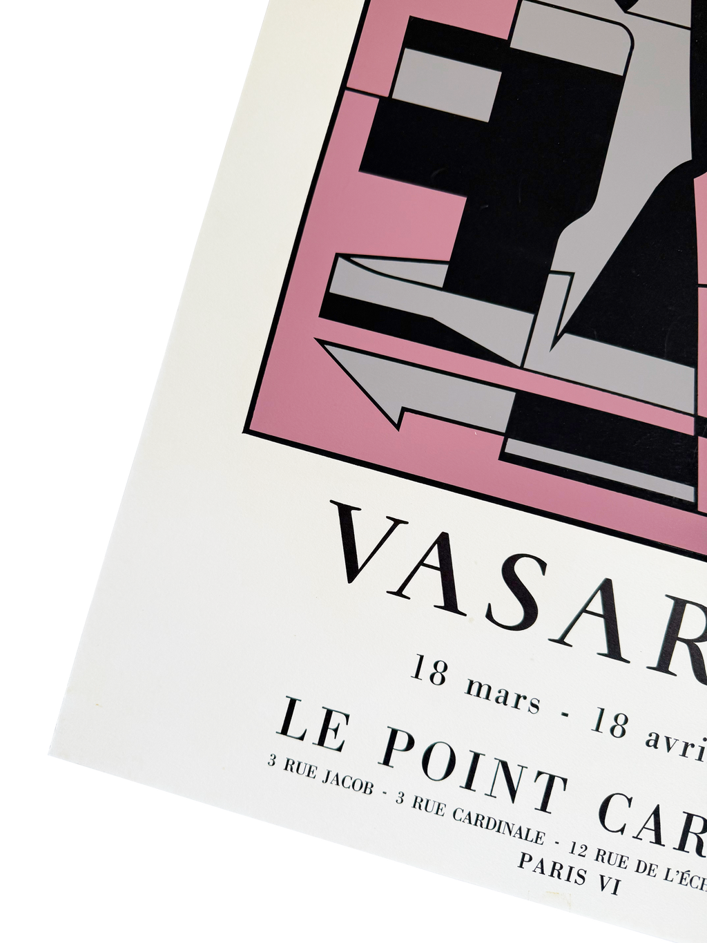 Original Victor Vasarely Poster Exhibition at Le Point Cardinal
