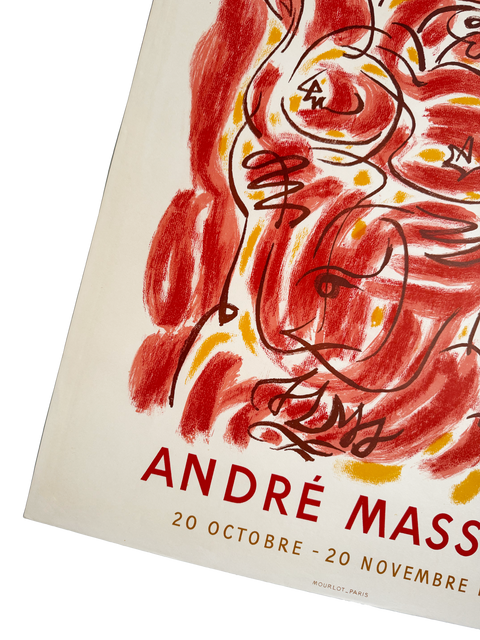 Original André Masson Poster Galerie Louise Leiris, 1954 - Mourlot