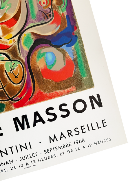 Original Andre Masson Poster Musée Cantini 1968 - Mourlot