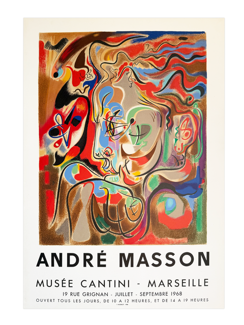 Original Andre Masson Poster Musée Cantini 1968 - Mourlot