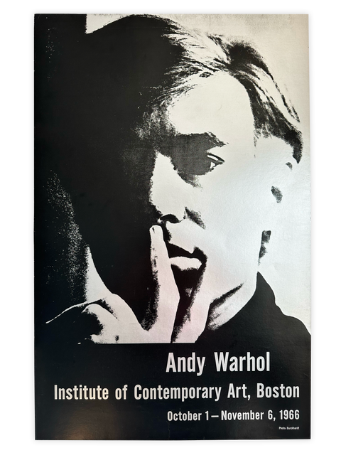 Original Andy Warhol Exhibition Poster – ICA Boston, 1966