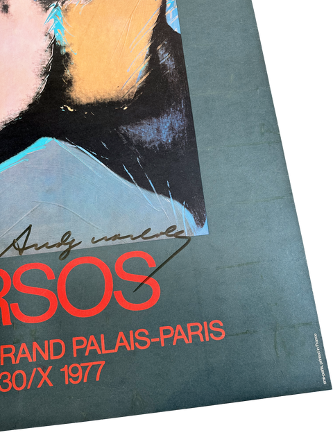 Original Andy Warhol Poster "Torsos" ACE Gallery Grand Palais Paris, 1977 (Signed by himself)
