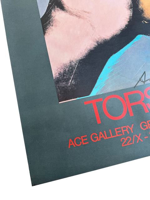 Original Andy Warhol Poster "Torsos" ACE Gallery Grand Palais Paris, 1977 (Signed by himself)
