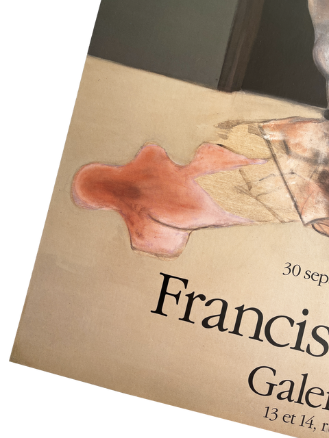 Affiche originale de Francis Bacon, Galerie Lelong - 1987