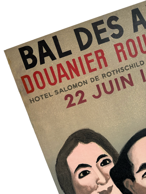 Affiche originale de Paul Colin "Bal Des Arts" Douanier Rousseau - 1949