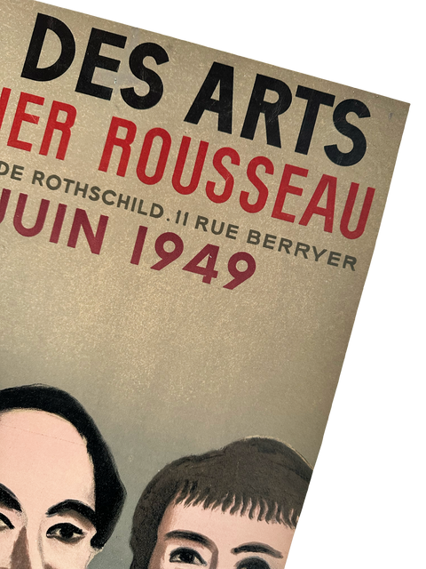 Affiche originale de Paul Colin "Bal Des Arts" Douanier Rousseau - 1949