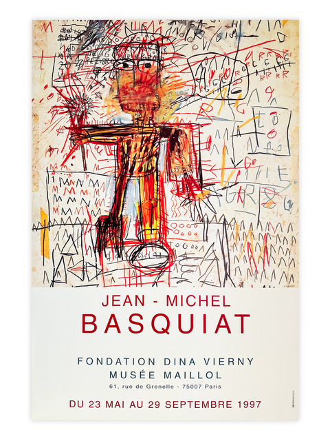 Original Jean-Michel Basquiat Poster, 1997 "Small Size"