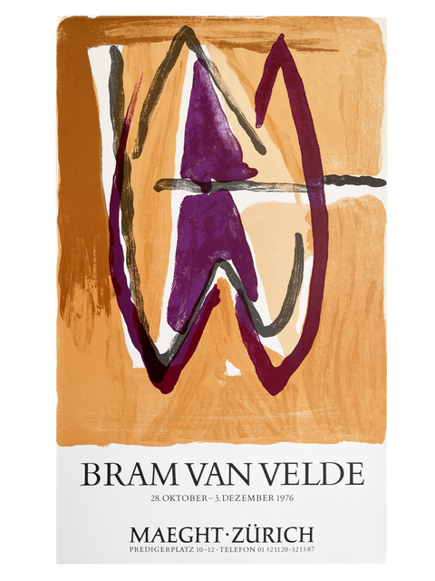 Original Bram Van Velde Poster 1976