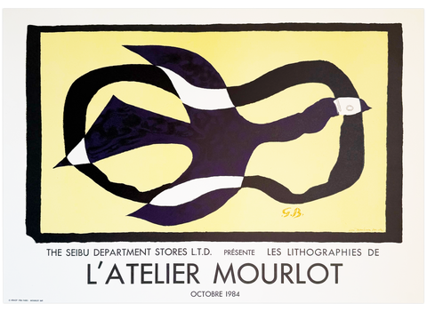 Original Georges Braque Poster L'Atelier 1984 - Mourlot