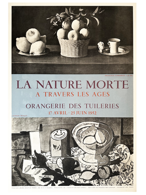 Original Georges Braque Poster Orangerie Tuileries Paris, 1952 - Mourlot