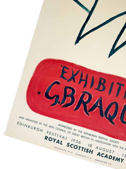 Original Poster Georges Braque L'oiseau - Royal Scottish Academy, 1956 (Arch Paper) - Mourlot