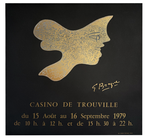 Original Georges Braque Poster Casino Trouville 1979