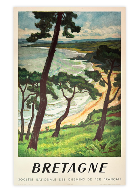 Affiche originale par André Strauss, Paris - SNCF - 1950