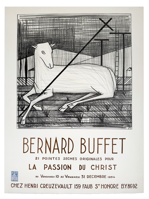 Original Bernard Buffet Poster 1954 "La Passion Du Christ"
