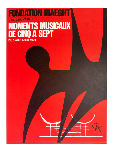 Original Calder Poster Fondation Maeght, 1974