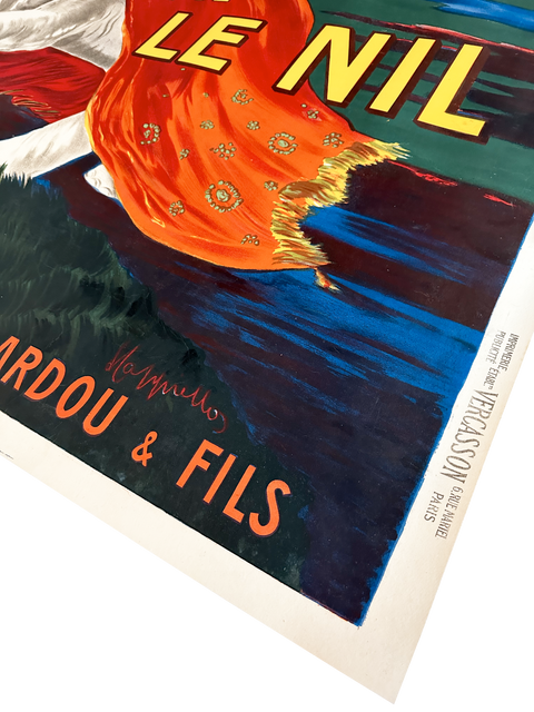 Original Poster Leonetto Capiello «Je Fume Que Le Nil » 1912