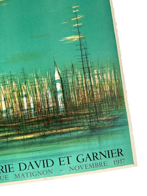 Affiche originale Carzou "L'apocalypse", Galerie David et Garnier - Mourlot, 1957