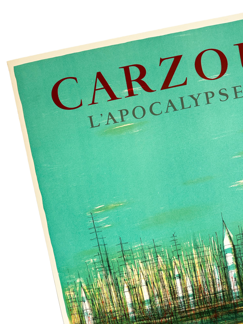 Affiche originale Carzou "L'apocalypse", Galerie David et Garnier - Mourlot, 1957