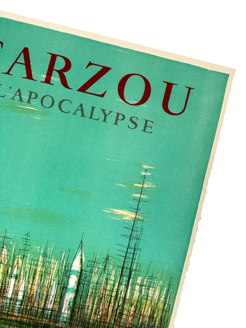 Affiche originale Carzou "L'apocalypse", Galerie David et Garnier - Mourlot, 1957