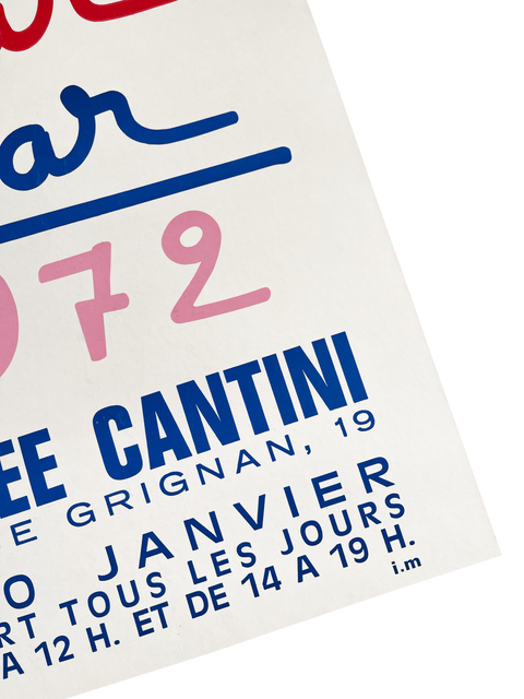 Affiche originale César Baldaccini Musée Cantini 1972