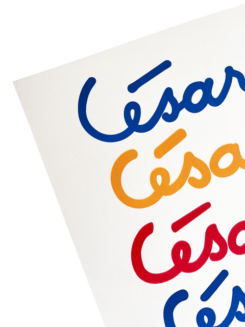 Affiche originale César Baldaccini Musée Cantini 1972