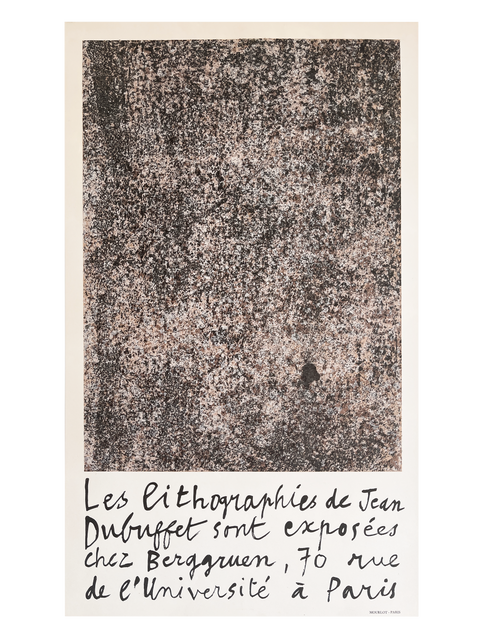 Affiche originale Jean Dubuffet 1960 - Mourlot