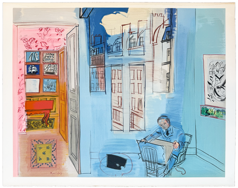 Original Raoul Dufy Lithograph "L'Atelier", 1969