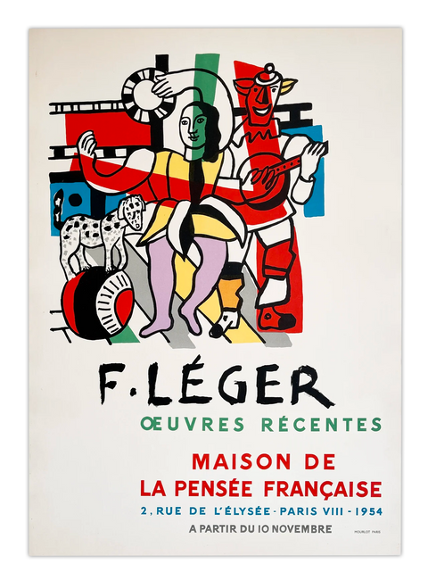 Original Fernand Leger Poster, 1954 - Mourlot (Arch paper)