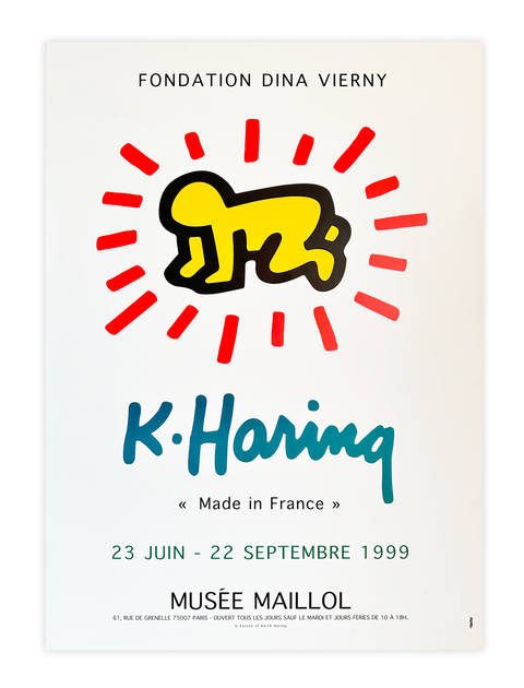 Original Keith Haring Poster Musee Maillol 1999, Paris