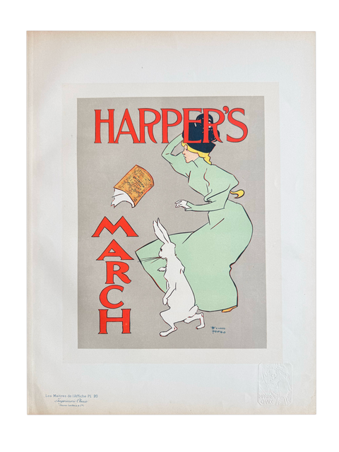Original Maitres De L'Affiche - Pl 20 Harper's March Rabbit