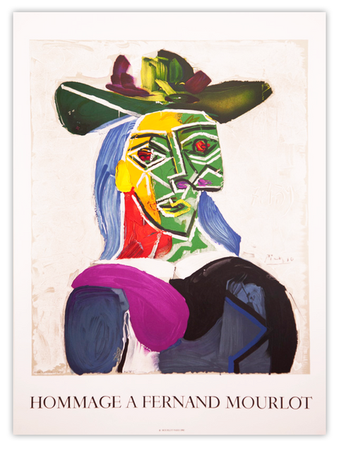 Original Poster Hommage à Fernand Mourlot by Pablo Picasso, 1990
