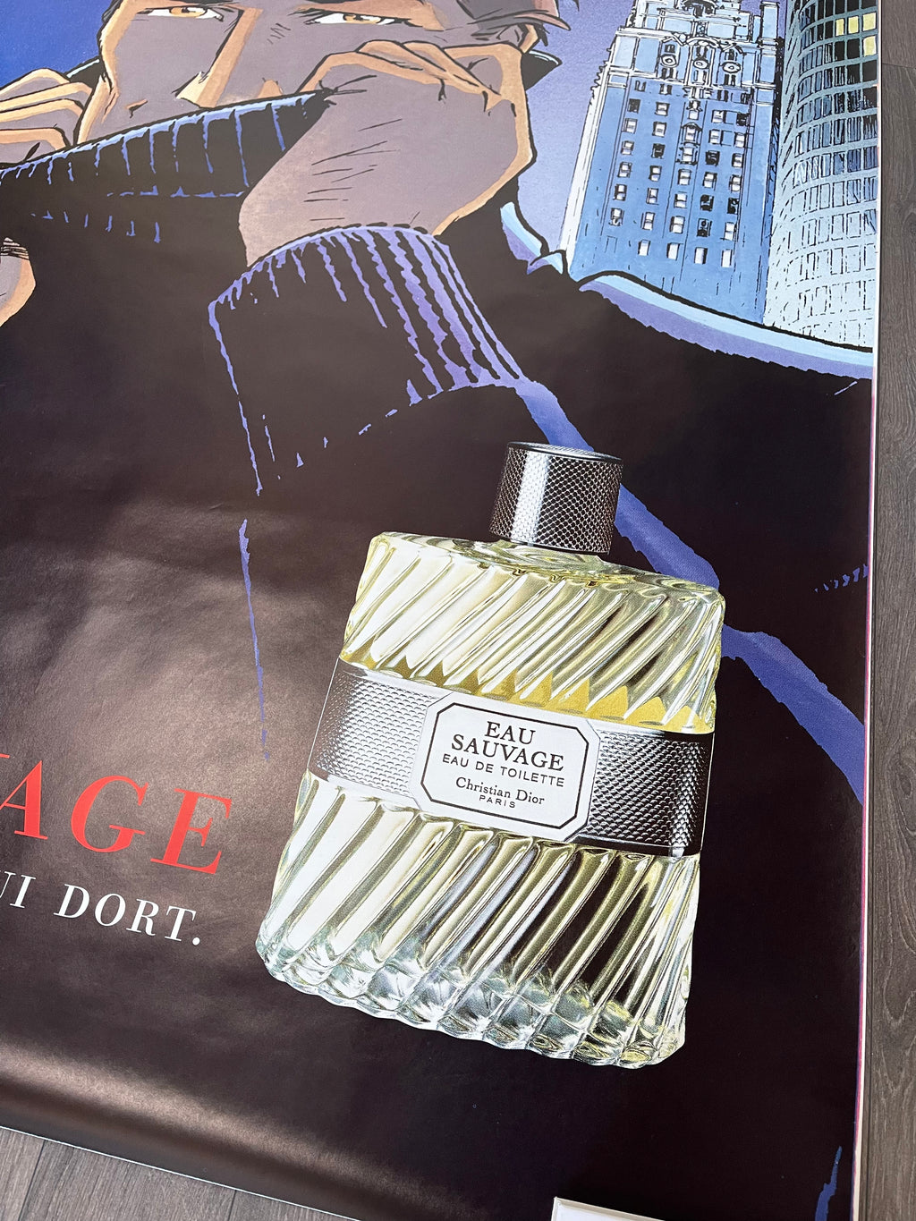 Small poster Dior Parfum Eau sauvage Largo Winch Philippe FRANCQ