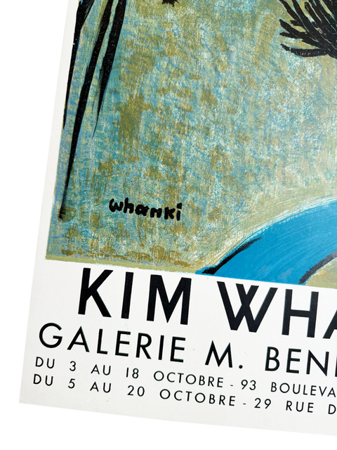 Original Poster Whanki Kim 1956 Galerie Benezit Paris, Mourlot