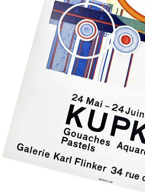 Original Frantisek Kupka Exhibition Poster Galerie Karl Flinker Paris, 1960 - Mourlot